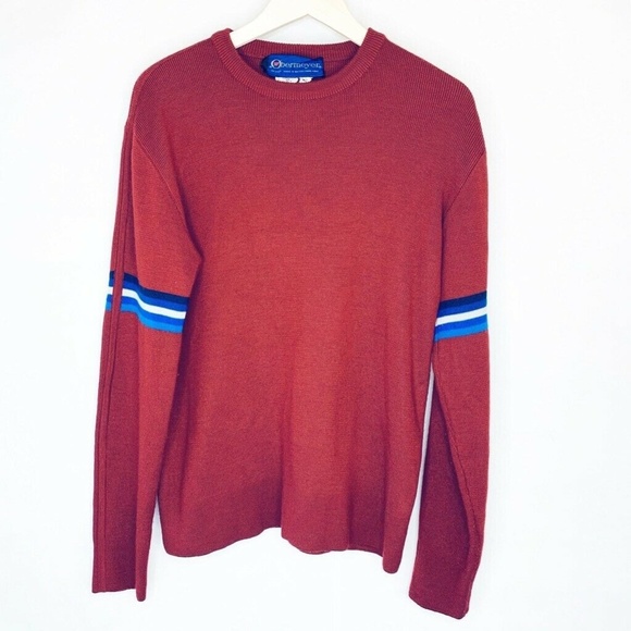 Obermeyer Vtg Yale Pullover Sweater Burgundy XL
